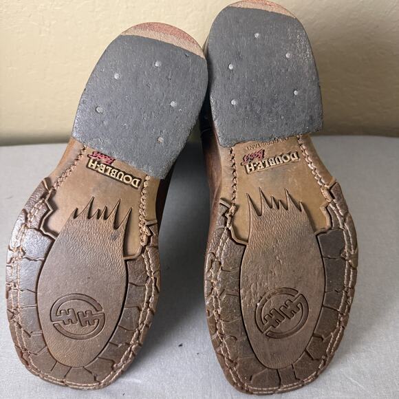 Double H DH3556 Roper Boots Men 10.5 D Brown Red Leather Western Cowboy USA main image 6